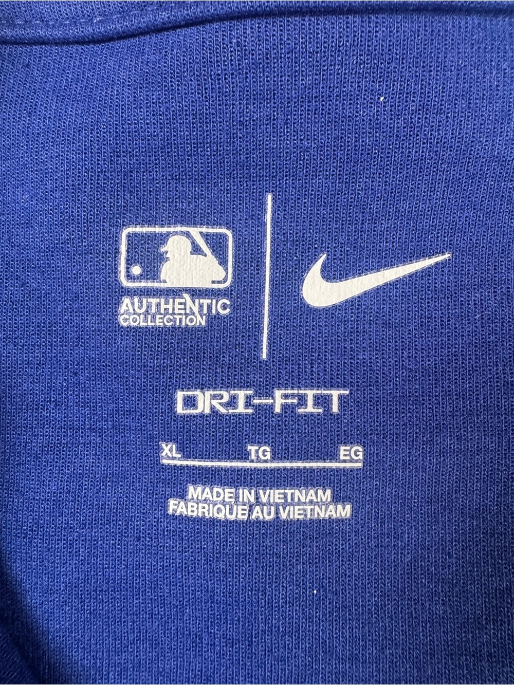 Nike LA Dodgers Dri-FIT 1/4 Zip Pullover Authentic Collection Blue Men’s XL - Picture 3 of 8